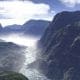 Mountains and valley with river