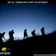 People walking silhouette in scotts teambuilding